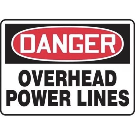 Accuform OSHA DANGER SAFETY SIGN OVERHEAD FRMELC146XT FRMELC146XT